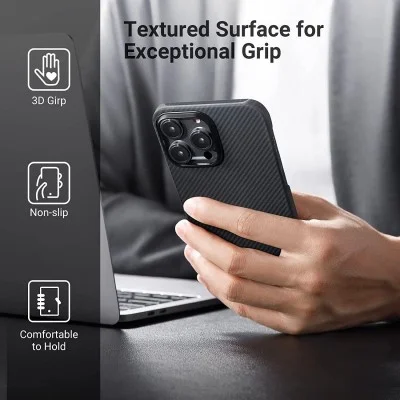 Pitaka Iphone 14 Pro Max Magez Case Black Grey Twill